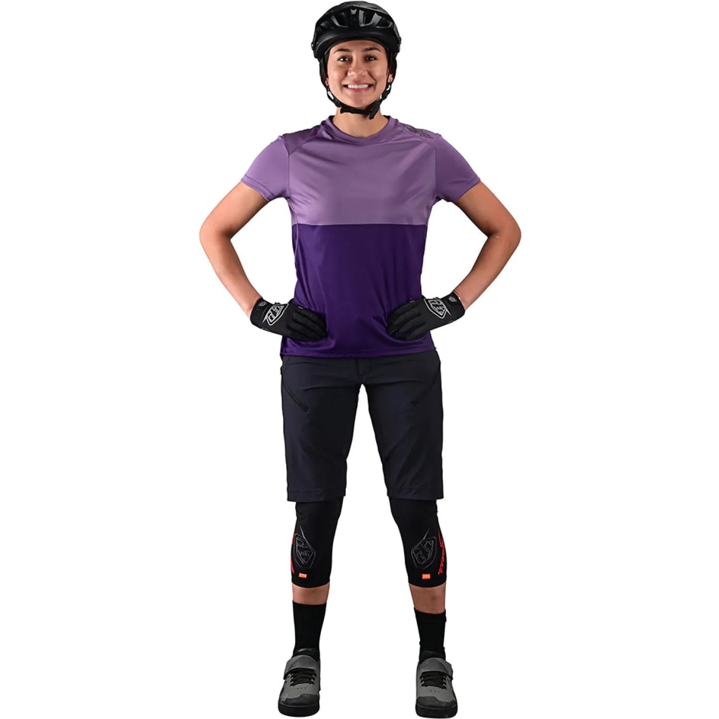 Women Troy Lee Designs Jerseys|Lilium - Wmns^Womens Lilium SS Jersey Block Orchid / Purple