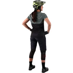 Women Troy Lee Designs Jerseys|Lilium - Wmns^Womens Lilium SS Jersey Block Green / Black