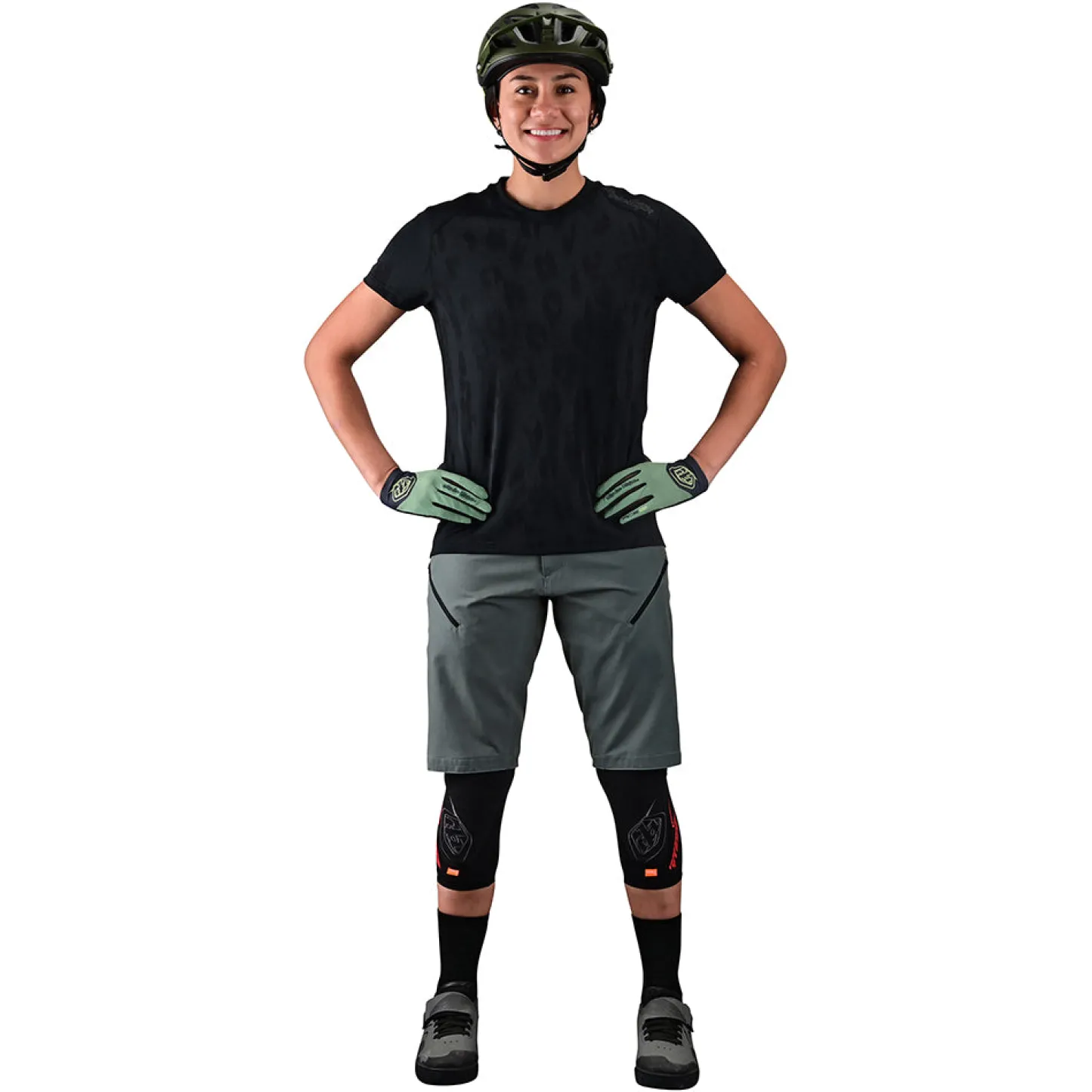 Women Troy Lee Designs Jerseys|Lilium - Wmns^Womens Lilium SS Jersey Jacquard Black