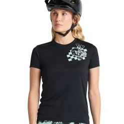 Women Troy Lee Designs Jerseys|Lilium - Wmns^Womens Lilium SS Jersey Micayla Gatto Watercolor Black