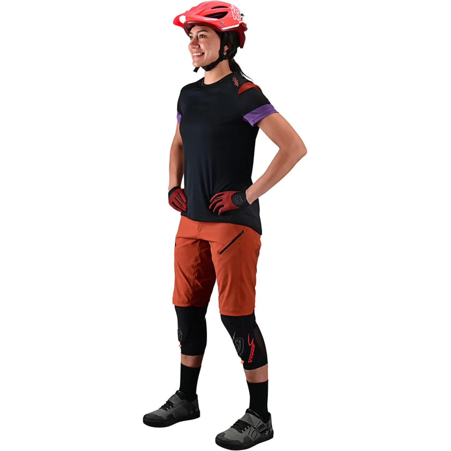 Women Troy Lee Designs Jerseys|Lilium - Wmns^Womens Lilium SS Jersey Rugby Black