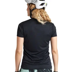 Women Troy Lee Designs Jerseys|Lilium - Wmns^Womens Lilium SS Jersey Solid Black