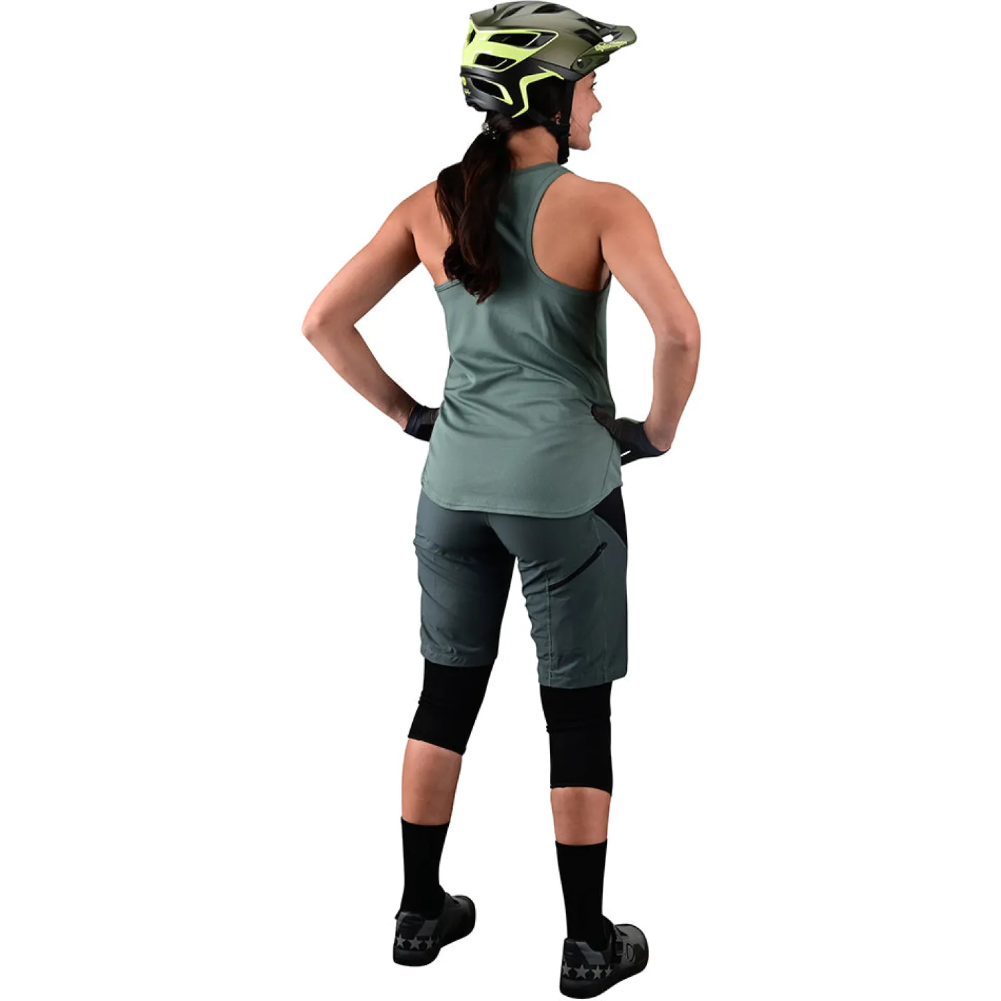 Women Troy Lee Designs Shorts & Pants|Luxe - Wmns^Womens Luxe Short No Liner Solid Steel Green