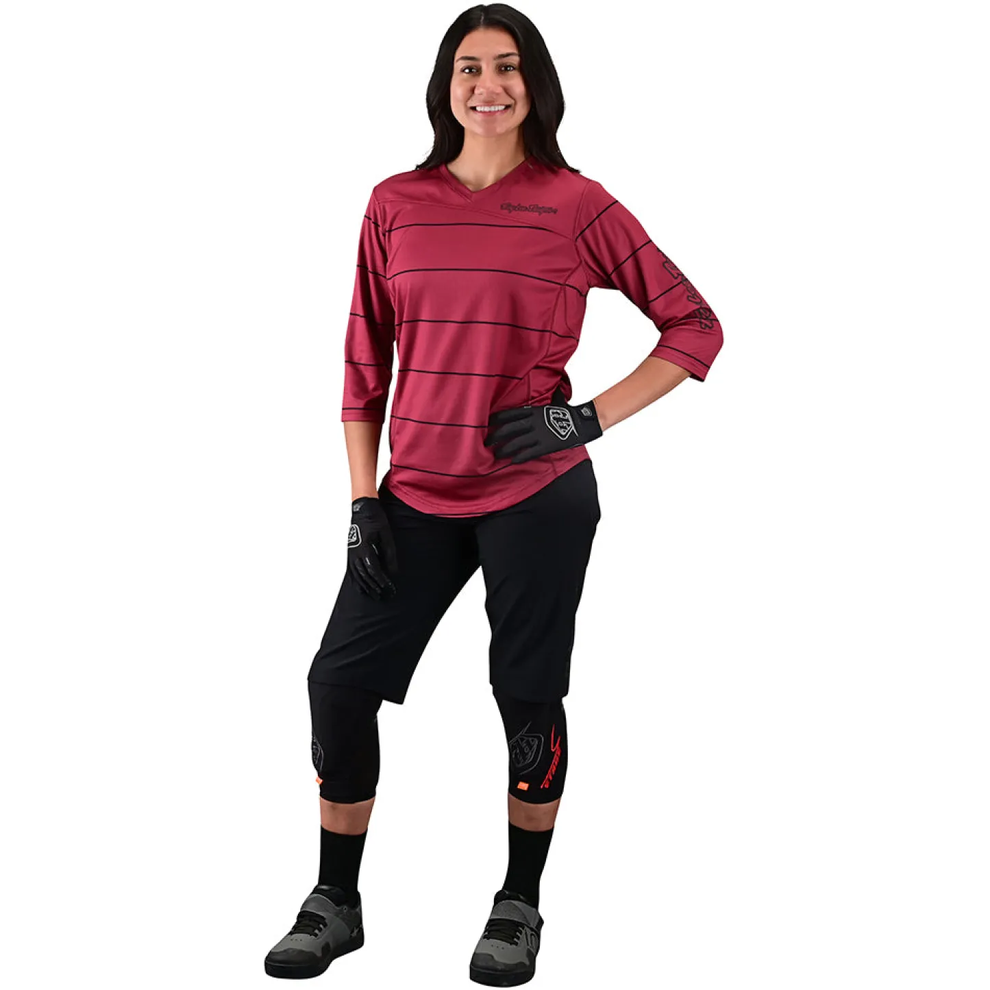 Women Troy Lee Designs Jerseys|Mischief - Wmns^Womens Mischief Jersey Pinstripe Elderberry