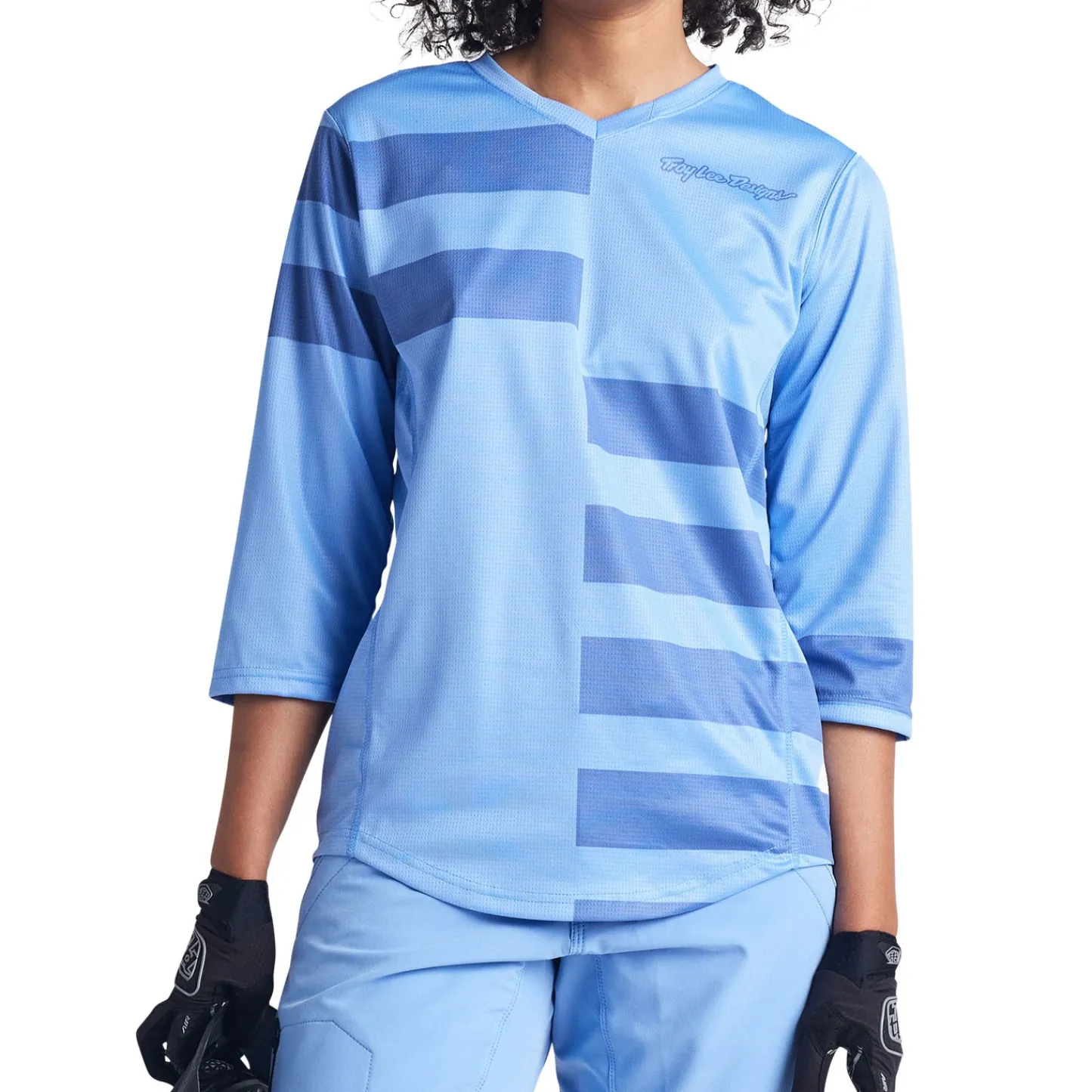 Women Troy Lee Designs Jerseys|Mischief - Wmns^Womens Mischief Jersey Split Stripe Wildflower