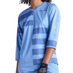 Women Troy Lee Designs Jerseys|Mischief - Wmns^Womens Mischief Jersey Split Stripe Wildflower