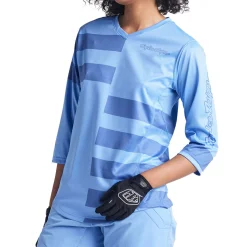 Women Troy Lee Designs Jerseys|Mischief - Wmns^Womens Mischief Jersey Split Stripe Wildflower