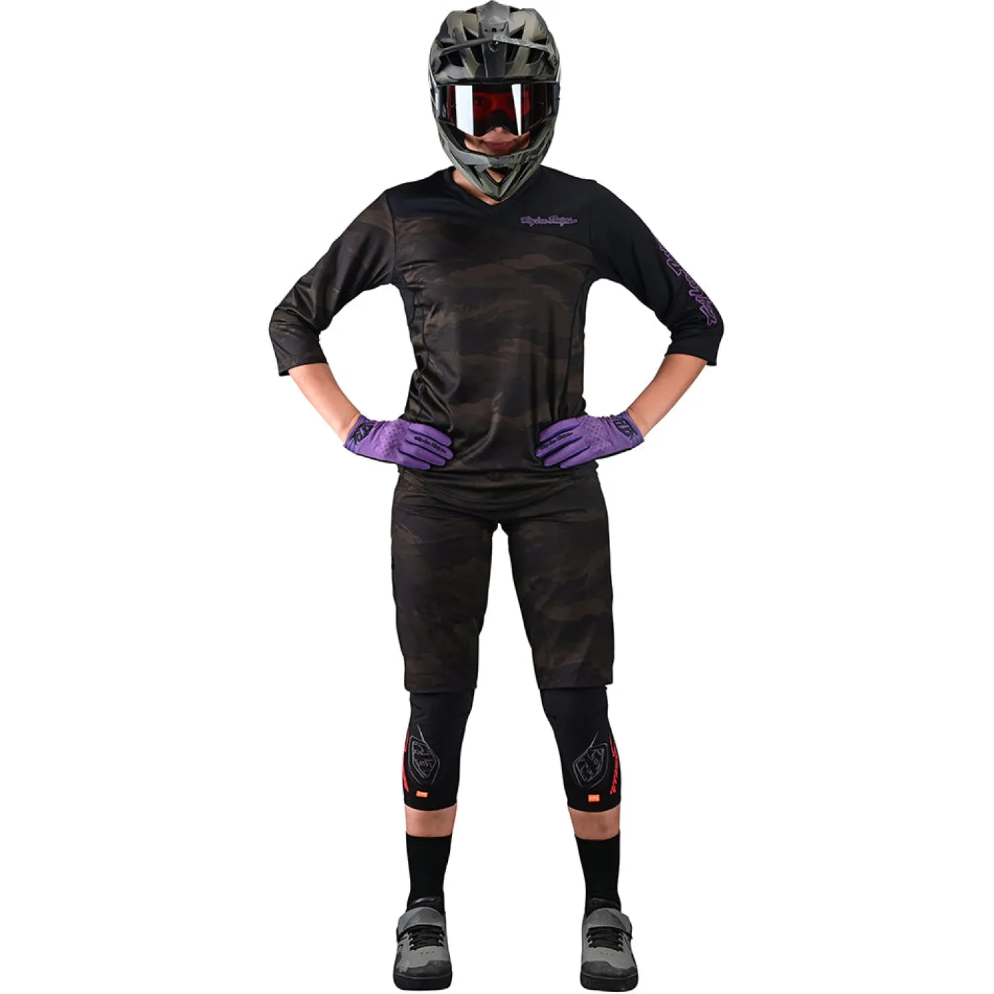 Women Troy Lee Designs Shorts & Pants|Mischief - Wmns^Womens Mischief Short No Liner Brushed Camo Army