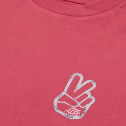 Women Troy Lee Designs Women's Tees^Womens Short Sleeve Tee Peace Out Fuchsia