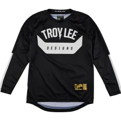 Troy Lee Designs Jerseys^Youth Flowline LS Jersey Aircore Black