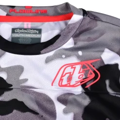 Troy Lee Designs Jerseys|Trail^Youth Flowline LS Jersey Spray Camo White