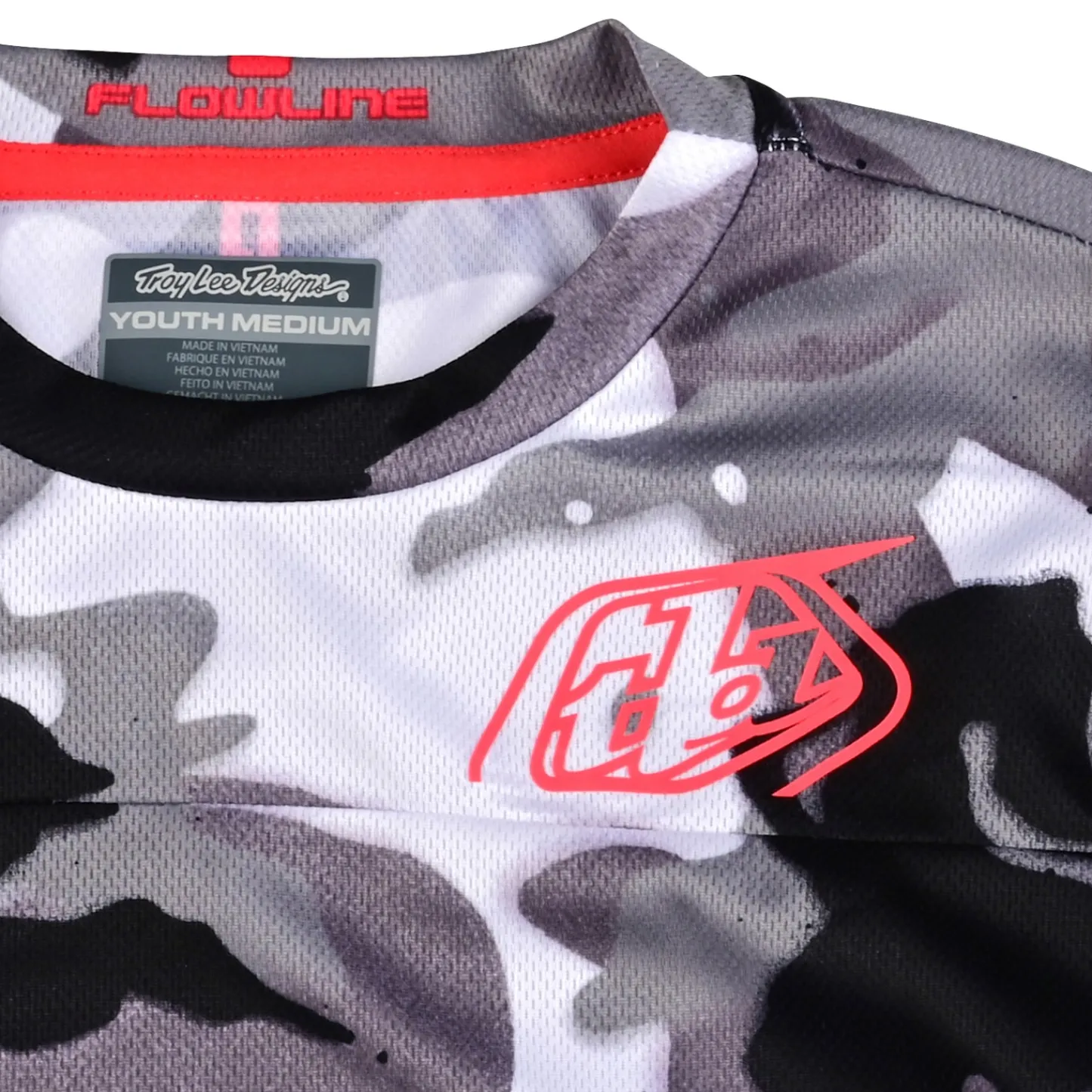 Troy Lee Designs Jerseys|Trail^Youth Flowline LS Jersey Spray Camo White