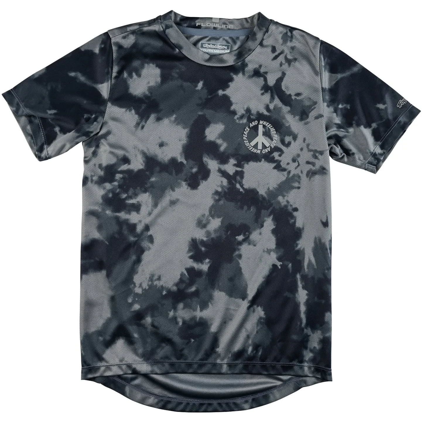Troy Lee Designs Jerseys^Youth Flowline SS Jersey Plot Charcoal