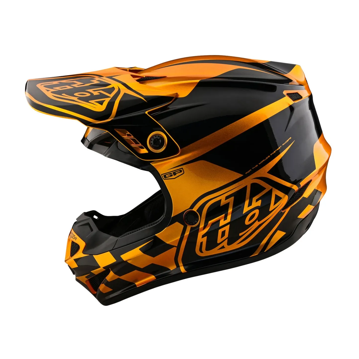 Troy Lee Designs Helmets^Youth GP Helmet Check Up Gold / Black