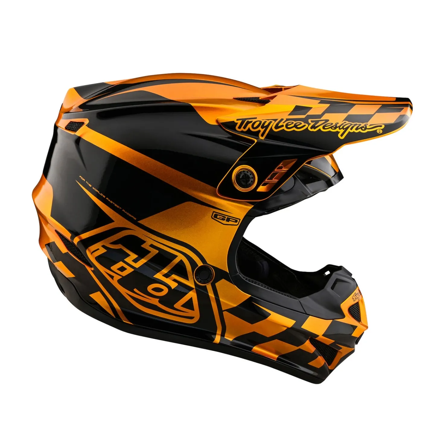 Troy Lee Designs Helmets^Youth GP Helmet Check Up Gold / Black