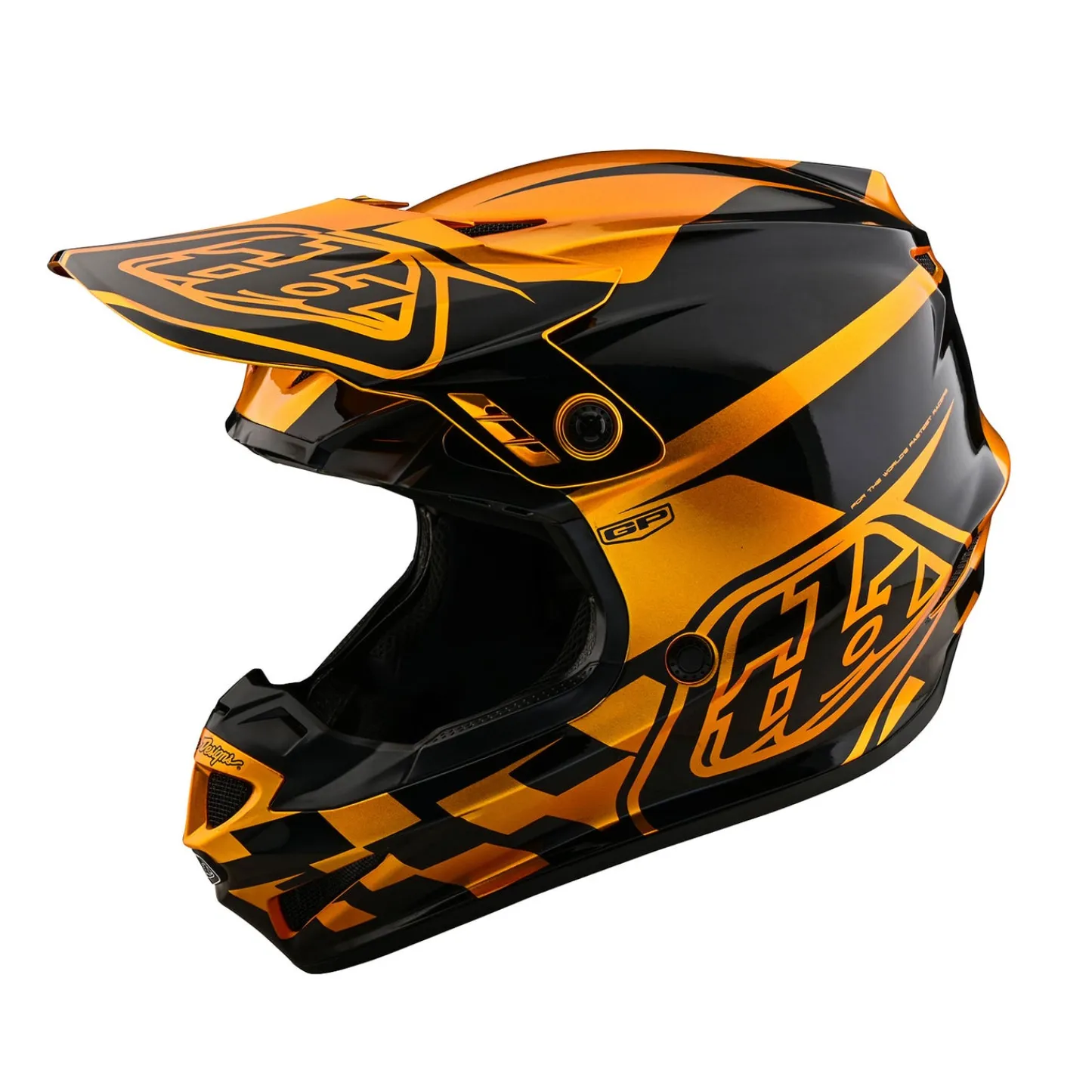 Troy Lee Designs Helmets^Youth GP Helmet Check Up Gold / Black