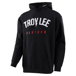 Troy Lee Designs Youth Outerwear^Youth Pullover Hoodie Bolt Black