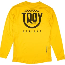 Troy Lee Designs Jerseys^Youth Ruckus Long Sleeve Ride Tee Eyez Safron
