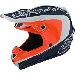 Troy Lee Designs Helmets|Se4^Youth SE4 Polyacrylite Helmet Corsa Navy / Orange