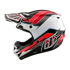Troy Lee Designs Helmets^Youth SE4 Polyacrylite Helmet W/MIPS Block Charcoal / Red