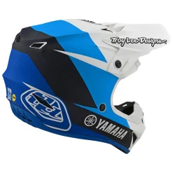 Troy Lee Designs Helmets|Se4^Youth SE4 Polyacrylite Helmet TLD Yamaha L4 White / Blue