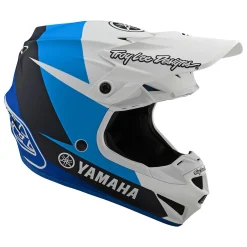 Troy Lee Designs Helmets|Se4^Youth SE4 Polyacrylite Helmet TLD Yamaha L4 White / Blue