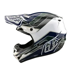 Troy Lee Designs Helmets^Youth SE4 Polyacrylite Helmet W/MIPS Block Charcoal / Navy