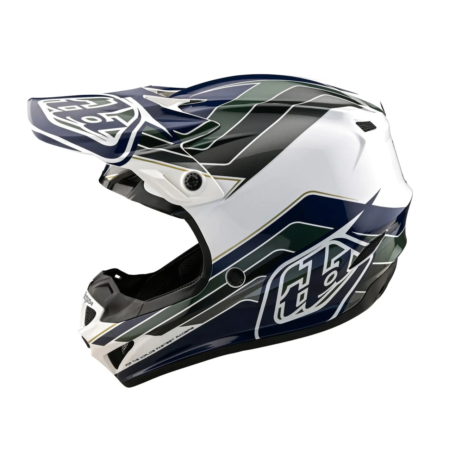 Troy Lee Designs Helmets^Youth SE4 Polyacrylite Helmet W/MIPS Block Charcoal / Navy