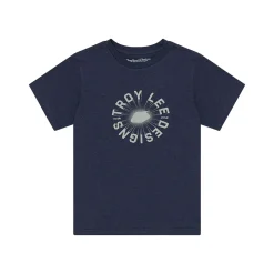Troy Lee Designs Youth Tees^Youth Short Sleeve Tee Rotation Navy Heather