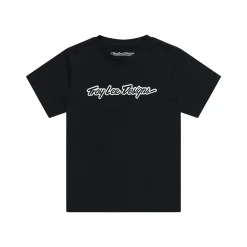 Troy Lee Designs Youth Tees^Youth Short Sleeve Tee Signature Black