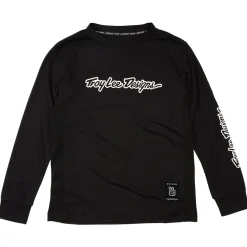 Troy Lee Designs Jerseys^Youth Skyline Ride Long Sleeve Tee Signature Black