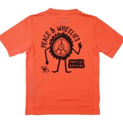 Troy Lee Designs Jerseys^Youth Skyline Ride Short Sleeve Tee P&W Melon