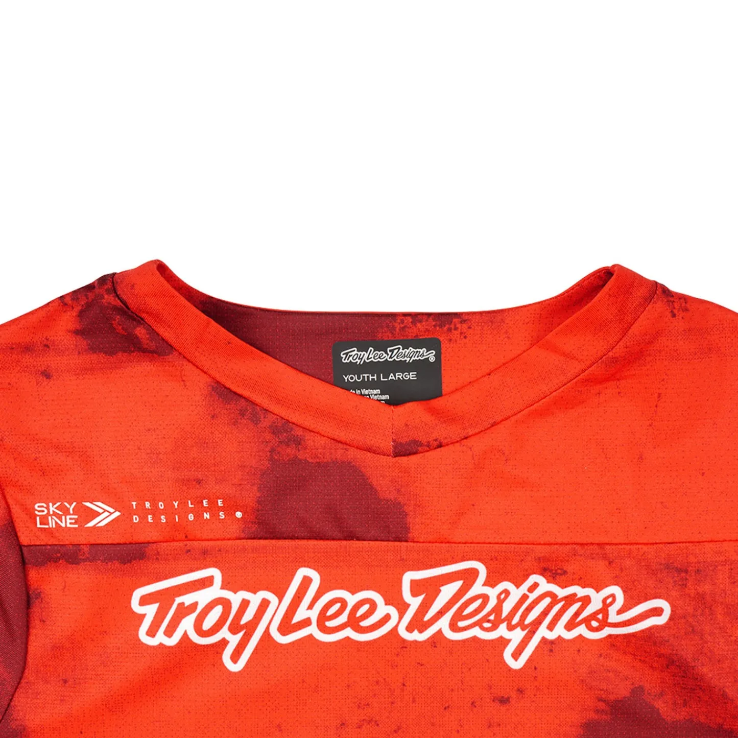 Troy Lee Designs Jerseys^Youth Skyline Short Sleeve Jersey Flared Fiery Red