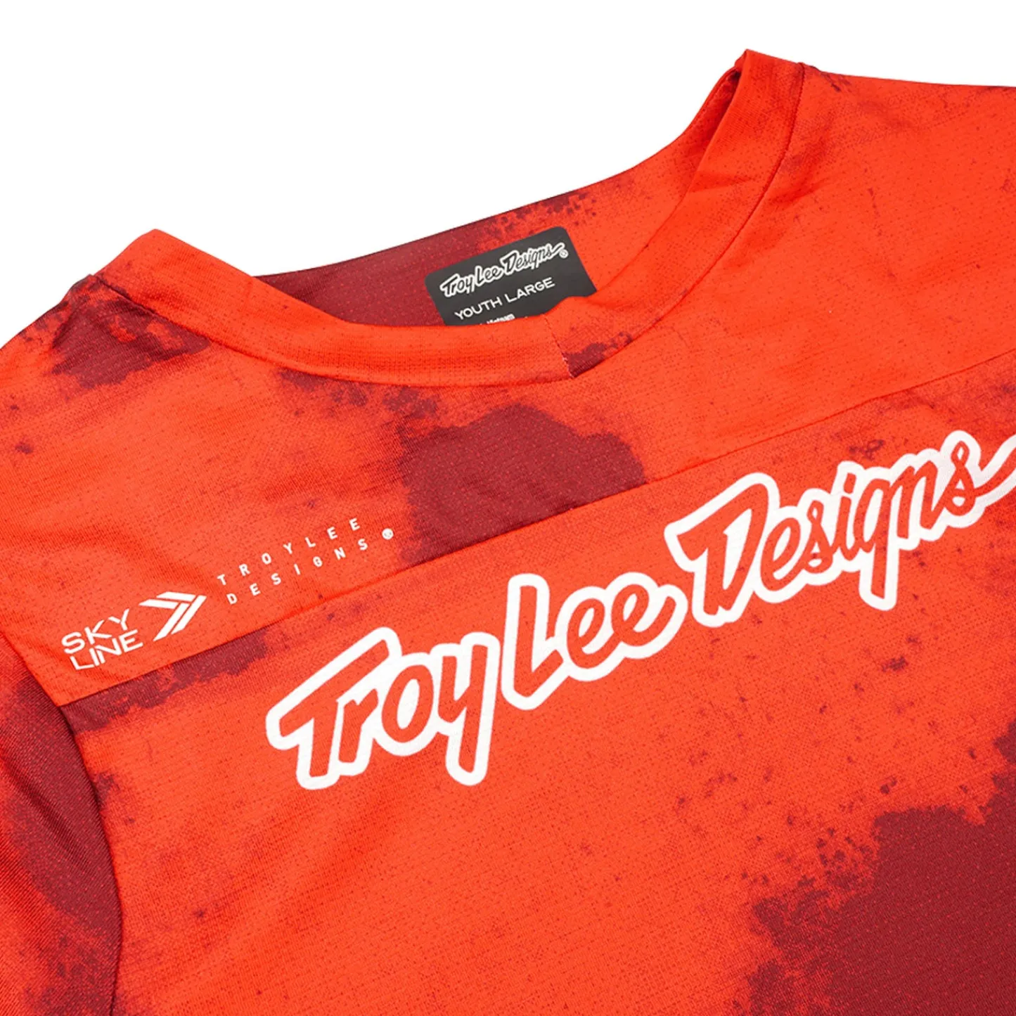 Troy Lee Designs Jerseys^Youth Skyline Short Sleeve Jersey Flared Fiery Red