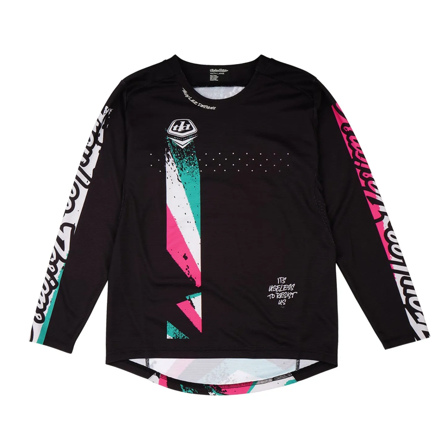 Troy Lee Designs Jerseys^Youth Sprint Jersey Full Pull Black
